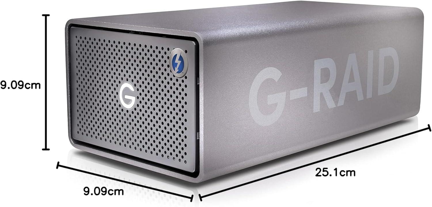 imageSanDisk Professional 12TB GRAID Mirror  External HDD RAID with Redundancy Thunderbolt 3 USB 10Gbps 7200RPM Ultrastar Hard Drive Up to 250MBs Read in RAID 1  SDPHH2H012TNBAAD24TB
