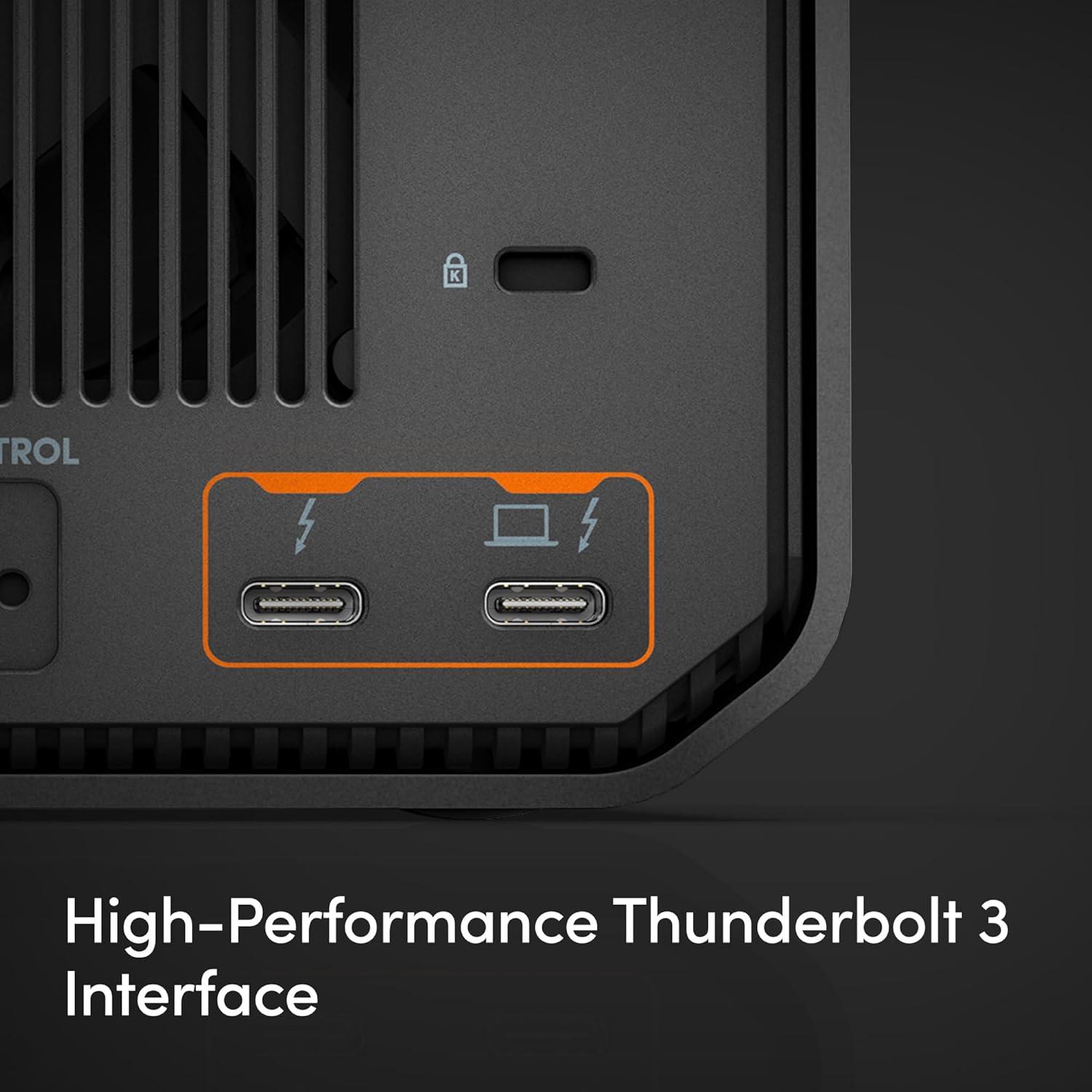 imageSanDisk Professional 12TB GRAID Mirror  External HDD RAID with Redundancy Thunderbolt 3 USB 10Gbps 7200RPM Ultrastar Hard Drive Up to 250MBs Read in RAID 1  SDPHH2H012TNBAAD48TB