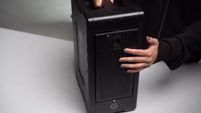 imageSanDisk Professional 96TB GRAID Shuttle 8  Transportable EnterpriseClass 8Bay External Hard Drive Thunderbolt 3 and USBC Hardware RAID Up to 1900MBs Read  SDPH48H096TNBAAB208TB