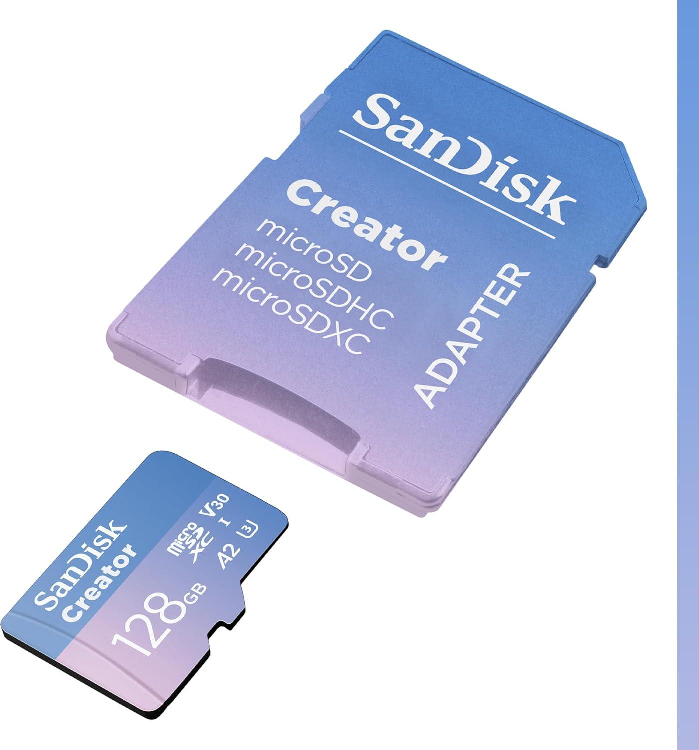 imageSanDisk 256GB Creator Phone Drive  for iPhone iPad Laptop ampamp Mac  Includes USB TypeC and Lightning Connectors  Automatic Backup 3 Months of Adobe Lightroom Included  SDIXD0N256GGN6TPmicroSD Card