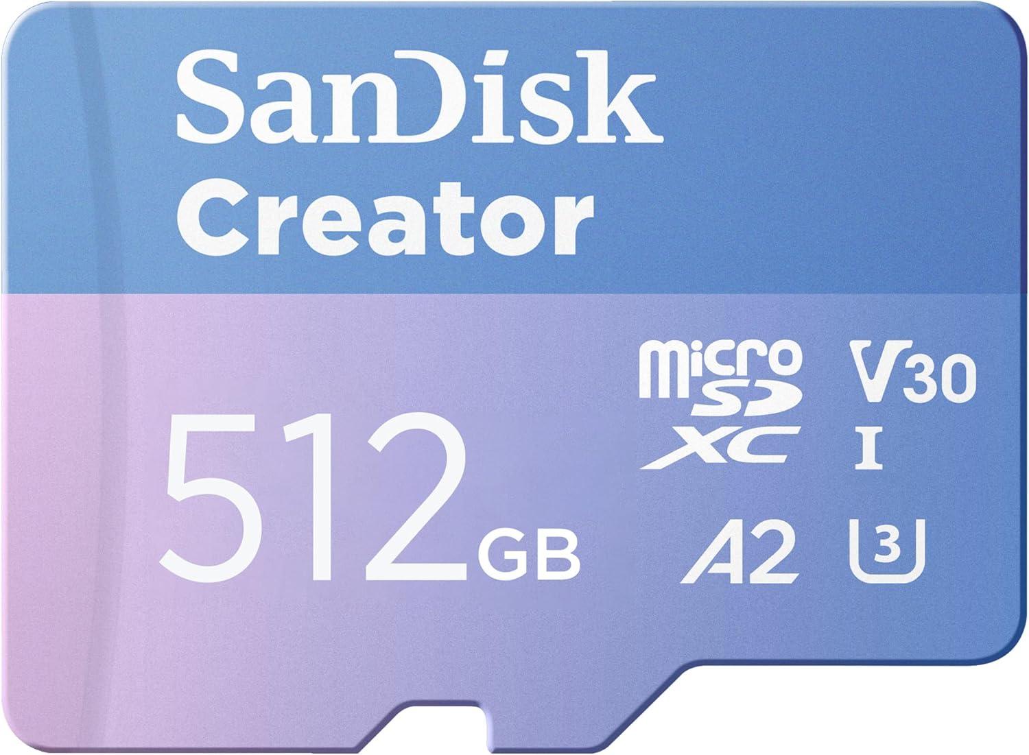 imageSanDisk 256GB Creator Phone Drive  for iPhone iPad Laptop ampamp Mac  Includes USB TypeC and Lightning Connectors  Automatic Backup 3 Months of Adobe Lightroom Included  SDIXD0N256GGN6TPmicroSD Card
