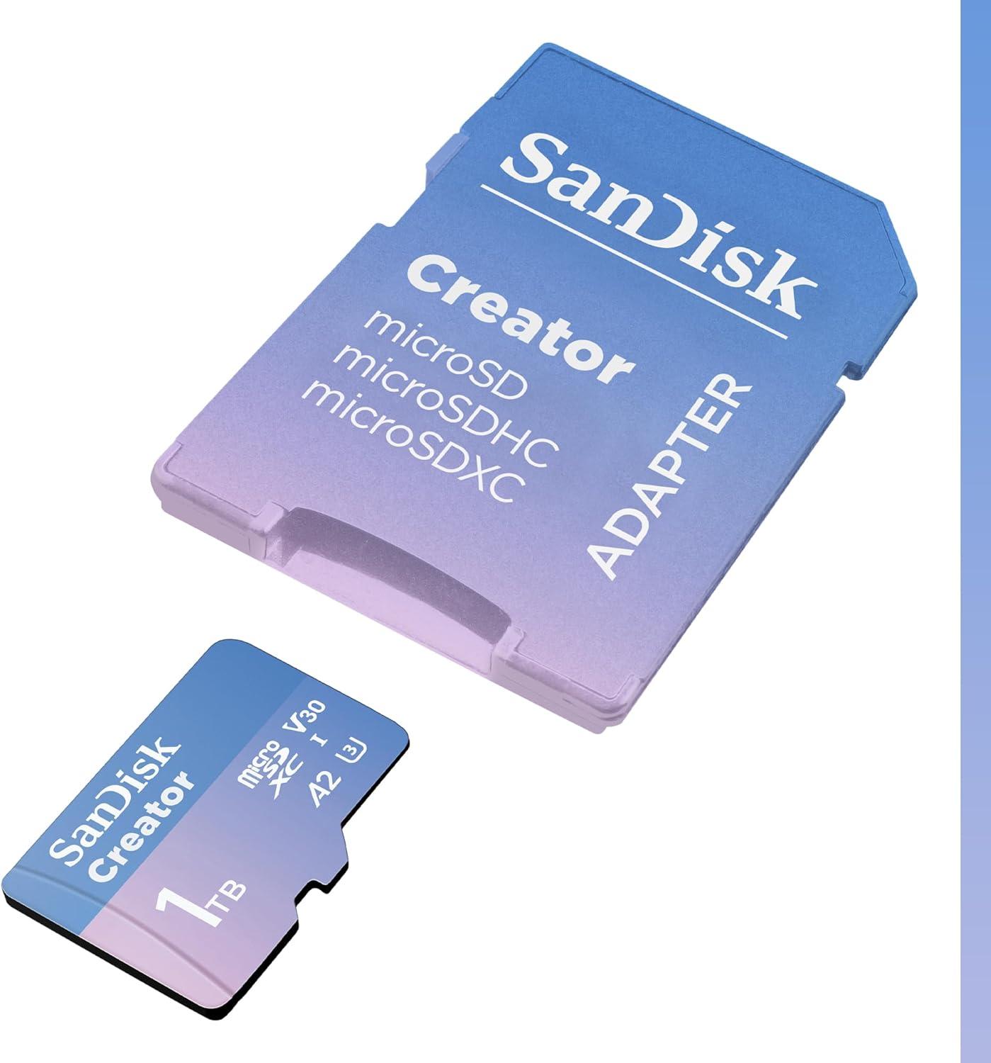imageSanDisk 256GB Creator Phone Drive  for iPhone iPad Laptop ampamp Mac  Includes USB TypeC and Lightning Connectors  Automatic Backup 3 Months of Adobe Lightroom Included  SDIXD0N256GGN6TPmicroSD Card