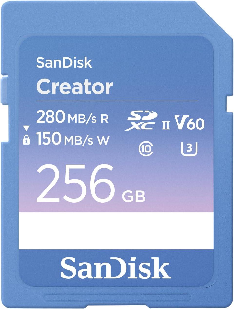 imageSanDisk 256GB Creator Phone Drive  for iPhone iPad Laptop ampamp Mac  Includes USB TypeC and Lightning Connectors  Automatic Backup 3 Months of Adobe Lightroom Included  SDIXD0N256GGN6TPSD Card