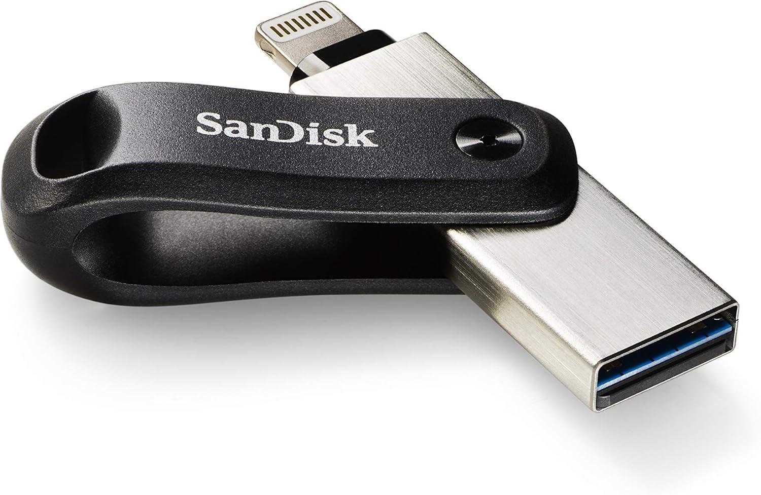 imageSanDisk 256GB iXpand Flash Drive Go  For your iPhone 14 or older  Create space on your iPhone  SDIX60N256GGN6NE64GB