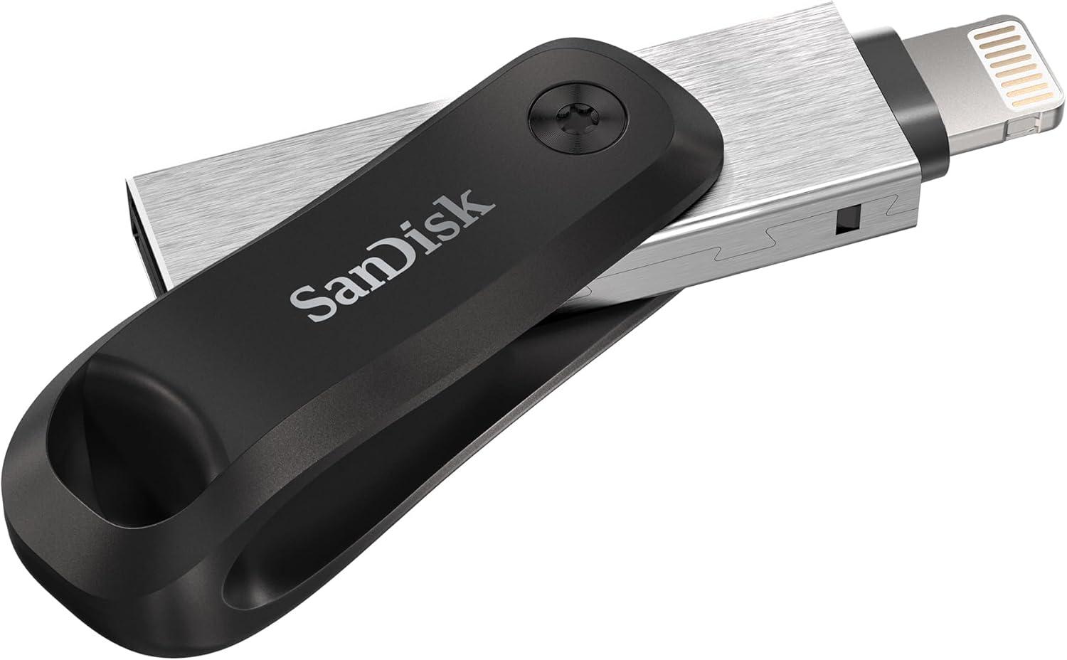 imageSanDisk 256GB iXpand Flash Drive Go  For your iPhone 14 or older  Create space on your iPhone  SDIX60N256GGN6NE64GB