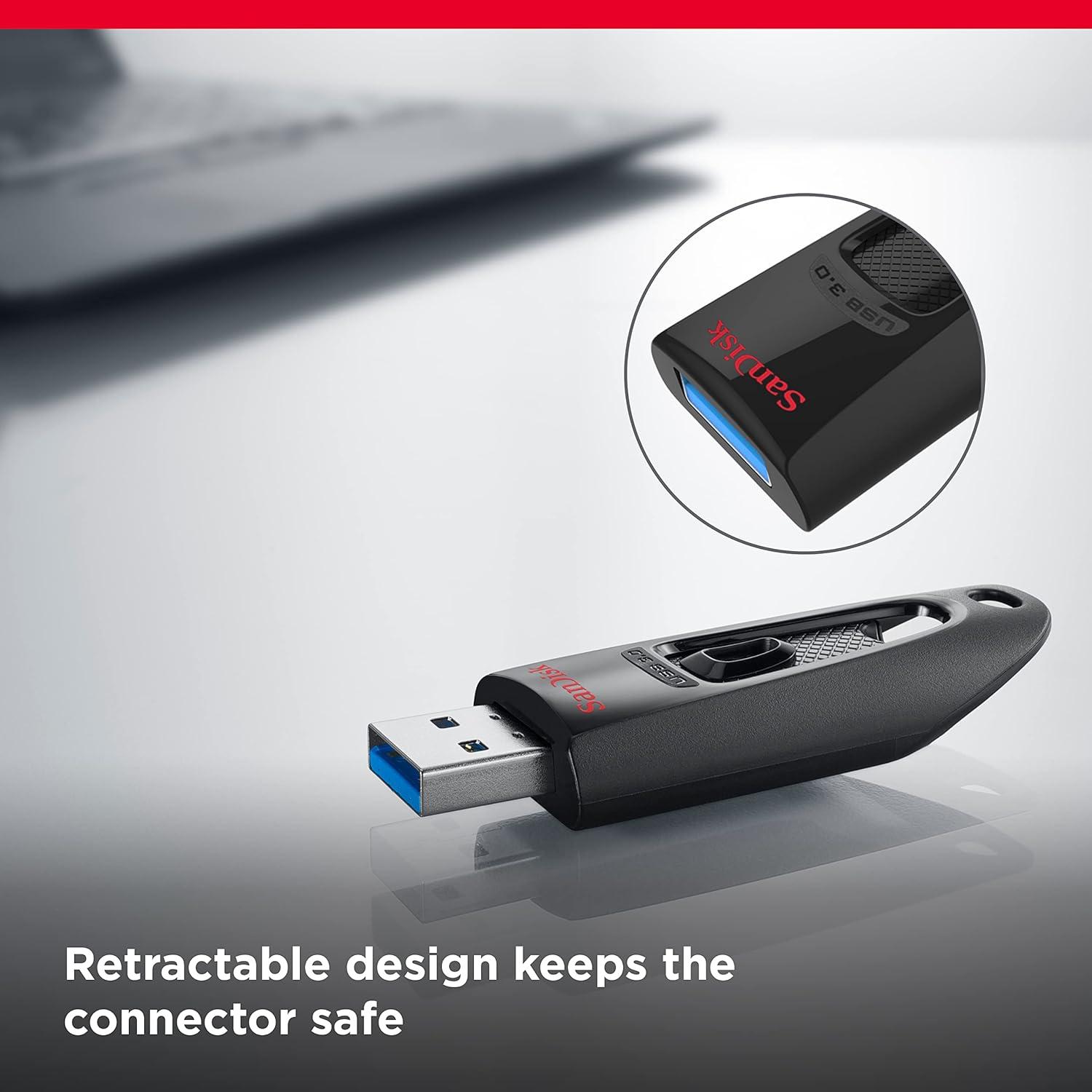 imageSanDisk 32GB 3Pack Ultra USB 30 Flash Drive 32GB Pack of 3  SDCZ48032GGAM46T Black512GB