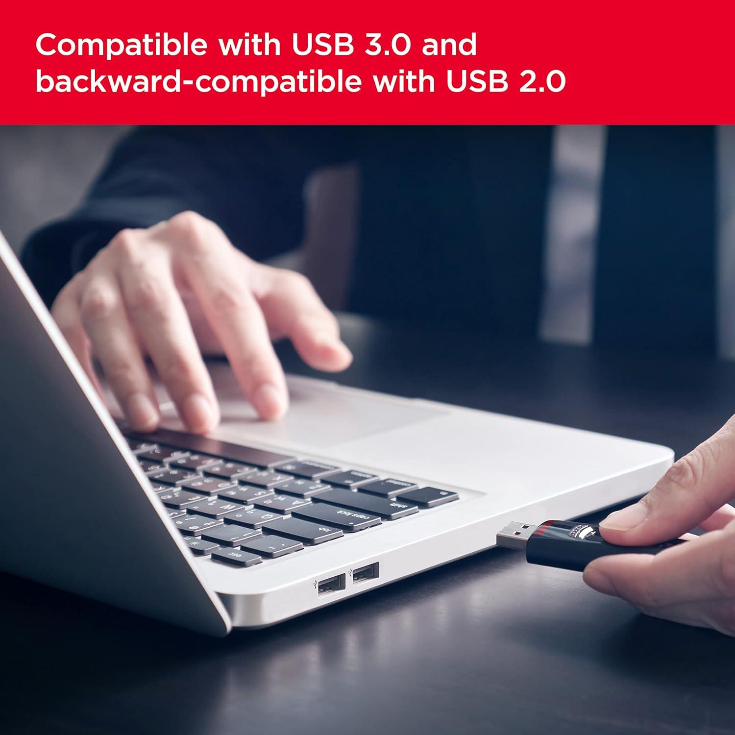 imageSanDisk 32GB 3Pack Ultra USB 30 Flash Drive 32GB Pack of 3  SDCZ48032GGAM46T Black64GB