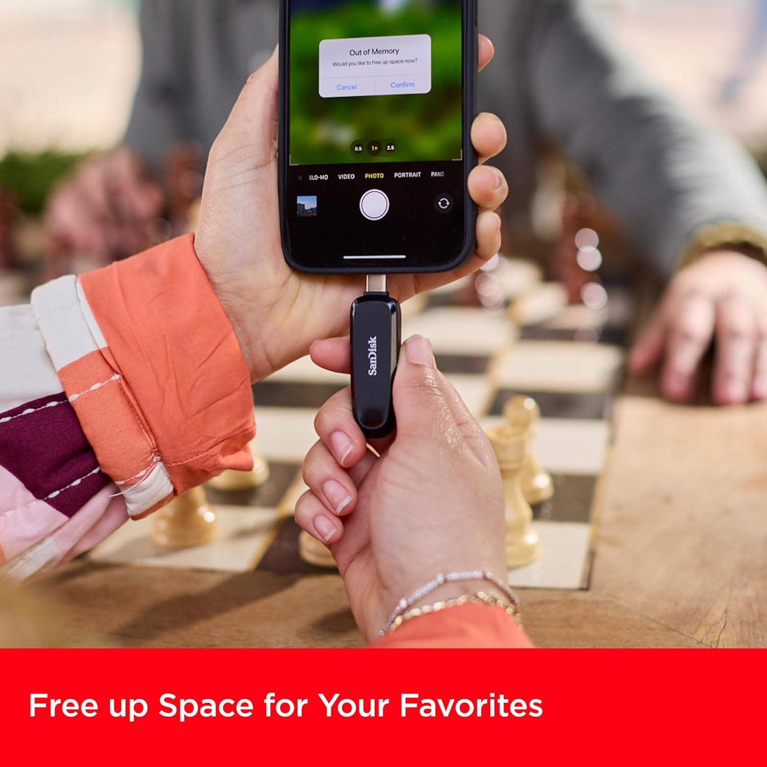 imageSanDisk 512GB Phone Drive for Android  The 2in1 USB for Smartphones Tablets and Computers  Thumb Drive with USB TypeC and TypeA Connectors Purple Opulence  SDDDC6512GG46POBlack