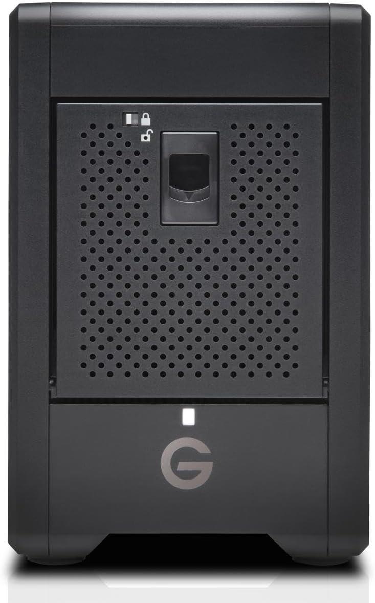 imageSanDisk Professional 24TB GRAID Shuttle 4  EnterpriseClass 4Bay External Hard Drive Thunderbolt 3 and USBC Transportable Hardware RAID  SDPH34H024TNBAAB80TB