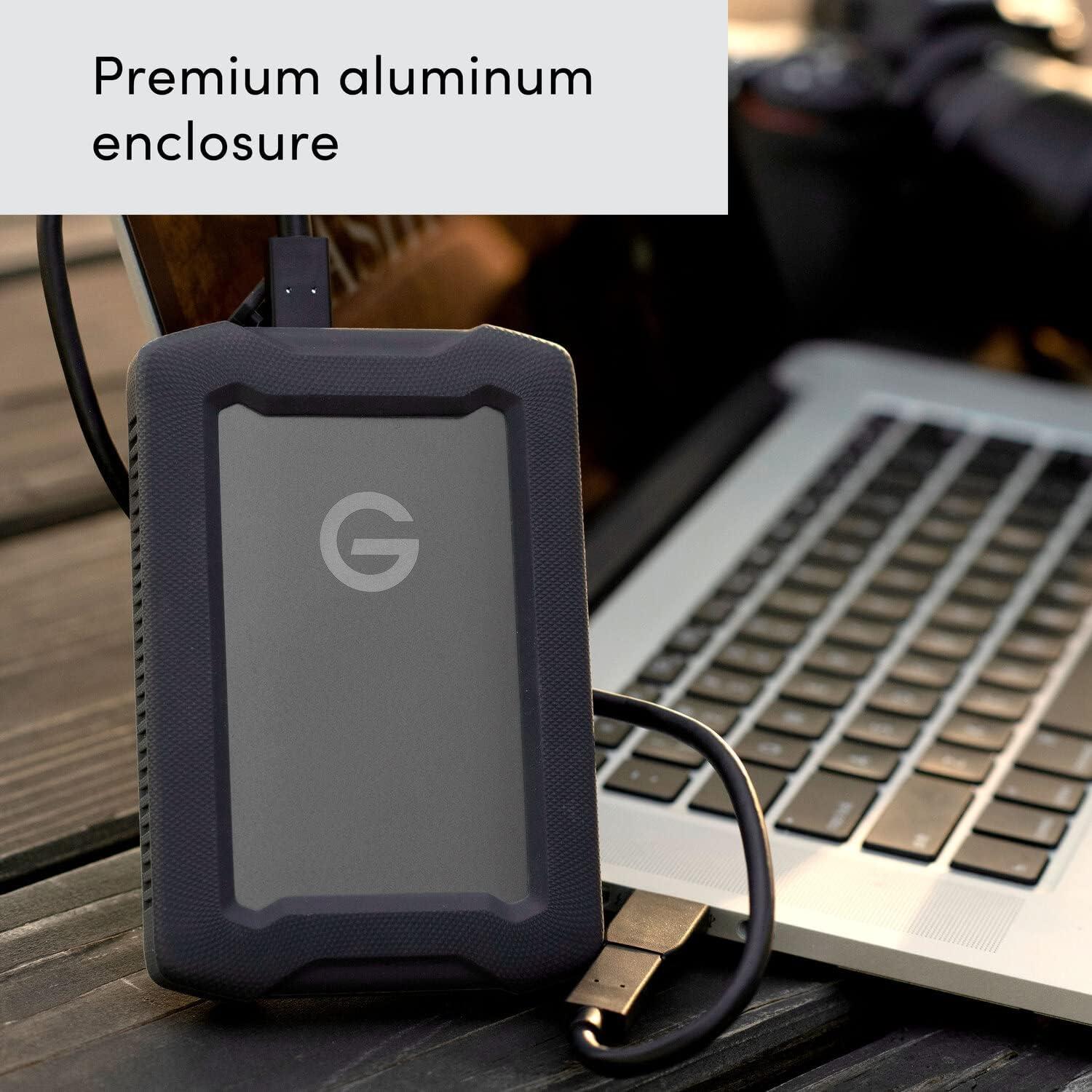 imageSanDisk Professional 2TB GDrive ArmorATD  Rugged Durable Portable External Hard Drive HDD USBC USB 32 Gen 1  SDPH81G002TGBA1D5TB