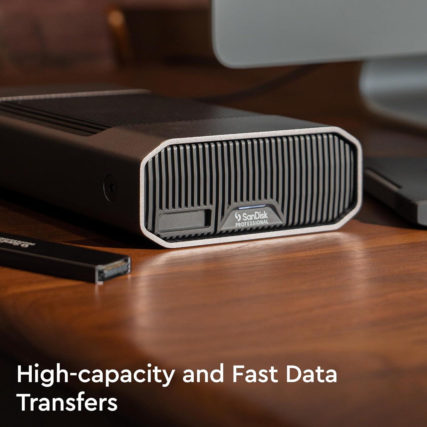 imageSanDisk Professional 6TB GDrive Project  External HDD Thunderbolt 3 USB 10Gbps 7200RPM Ultrastar Hard Drive Up to 250MBs Read  SDPHG1H006TNBAAD12TB