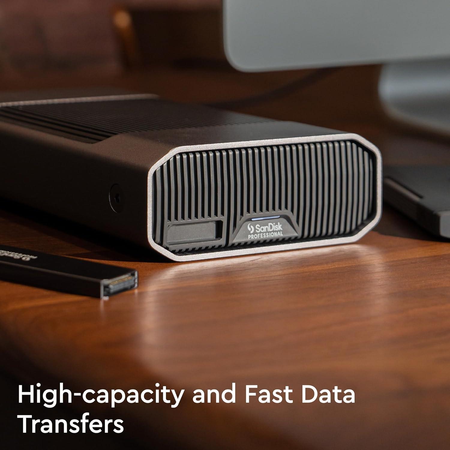 imageSanDisk Professional 6TB GDrive Project  External HDD Thunderbolt 3 USB 10Gbps 7200RPM Ultrastar Hard Drive Up to 250MBs Read  SDPHG1H006TNBAAD26TB