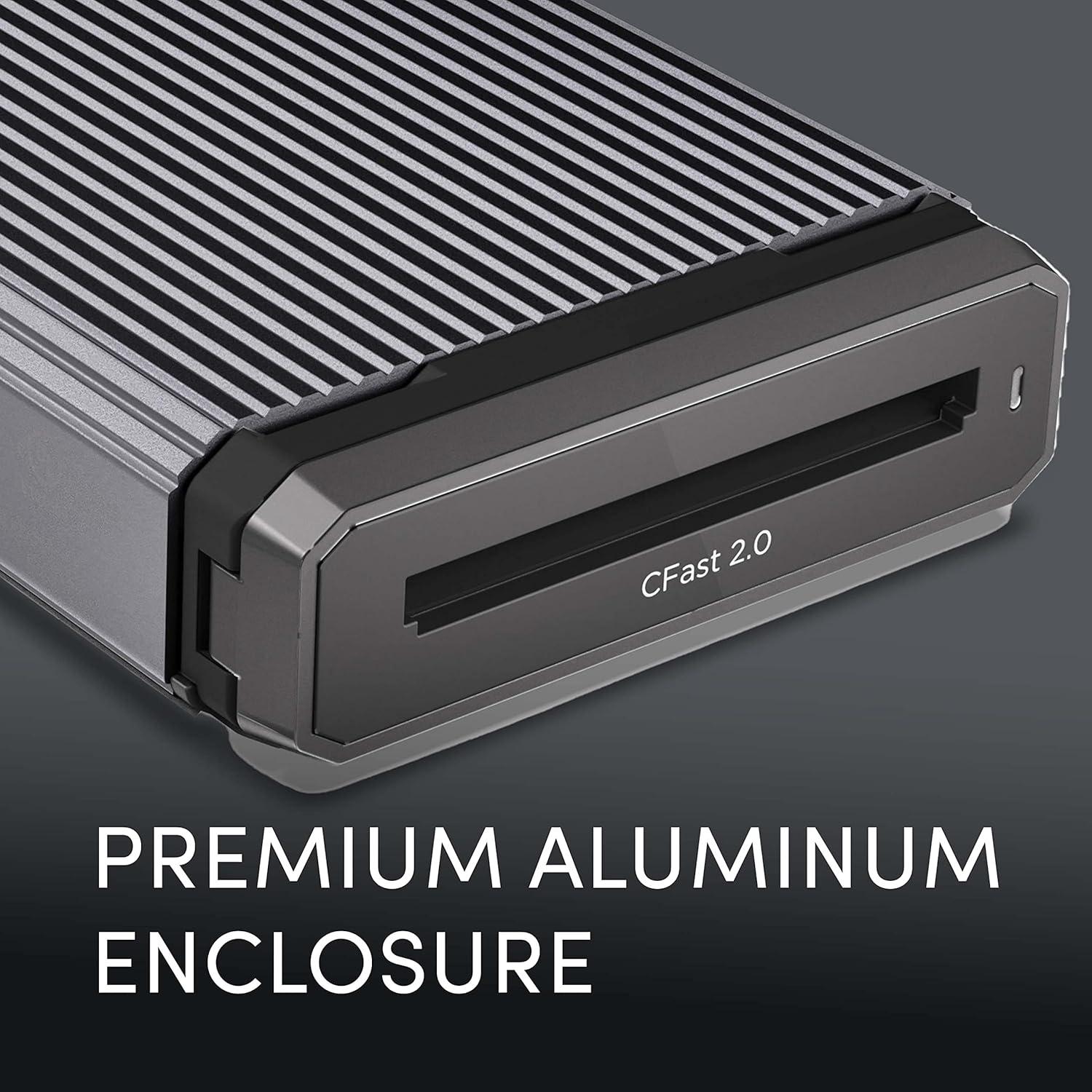 imageSanDisk Professional PROREADER CFast  HighPerformance Card Reader USBC 32 Gen 2  SDPR2E80000GBANDCFast