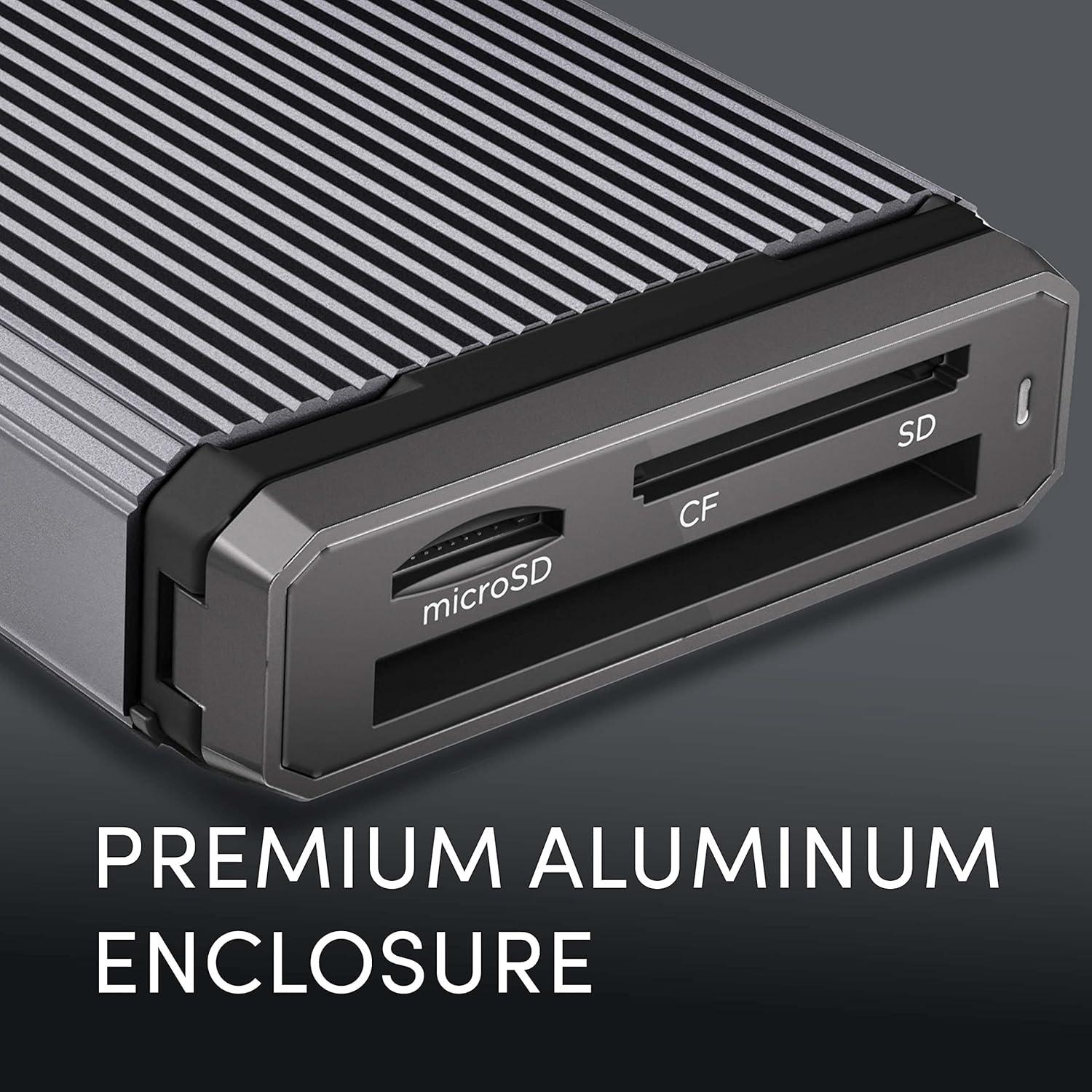 imageSanDisk Professional PROREADER CFast  HighPerformance Card Reader USBC 32 Gen 2  SDPR2E80000GBANDMultiCard