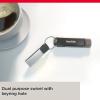 imageSanDisk 256GB iXpand Flash Drive Luxe with Lightning and USBC connectors  Works with iPhone 14 and older  SDIX70N256GGN6NEGray