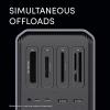imageSanDisk Professional  PRODock 4 4Bay Reader Docking Station  1x USBC USB 32 Gen 1 Port  SDPD14F0000NBAAD Gray