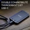 imageSanDisk Professional 2TB PROG40 SSD  Up to 3000MBs Thunderbolt 3 40Gbps USBC 10Gbps IP68 dustWater Resistance External Solid State Drive  SDPS31H002TGBC1D exFAT Version2TB