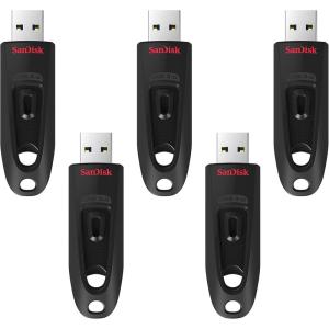imageSanDisk 32GB 3Pack Ultra USB 30 Flash Drive 32GB Pack of 3  SDCZ48032GGAM46T Black128GB 5Pack