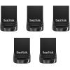 imageSanDisk 128GB 5Pack Ultra Fit USB 32 Gen 1 Flash Drive 5x128GB  Up to 400MBs PlugandStay Design NonRetail Packaging  SDCZ430128GB5CTAUp to 130MBs