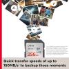 imageSanDisk 256GB Ultra SDXC UHSI Memory Card  Up to 150MBs C10 U1 Full HD SD Card  SDSDUNC256GGN6INMemory Card Only