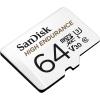 imageSanDisk 32GB High Endurance Video MicroSDHC Card with Adapter for Dash Cam and Home Monitoring Systems  C10 U3 V30 4K UHD Micro SD Card  SDSQQNR032GGN6IA64 GB