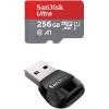 imageSanDisk 512GB Ultra microSDXC UHSI Memory Card with Adapter  Up to 150MBs with SanDisk MobileMate USB 30 microSD Card Reader256GB