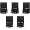 imageSanDisk 128GB 5Pack Ultra Fit USB 32 Gen 1 Flash Drive 5x128GB  Up to 400MBs PlugandStay Design NonRetail Packaging  SDCZ430128GB5CTAUp to 400MBs