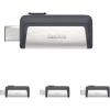 imageSanDisk 256GB Ultra Dual Drive USB TypeC  USBC USB 31  SDDDC2256GG46Black128GB Pack of 4
