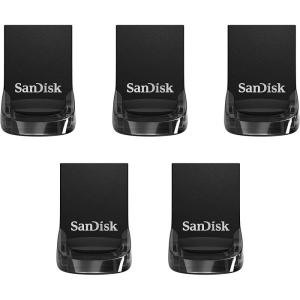 imageSanDisk 128GB 5Pack Ultra Fit USB 32 Gen 1 Flash Drive 5x128GB  Up to 400MBs PlugandStay Design NonRetail Packaging  SDCZ430128GB5CTAUp to 400MBs