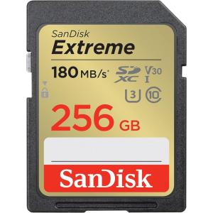 imageSanDisk 256GB Extreme SDXC UHSI Memory Card  C10 U3 V30 4K UHD SD Card  SDSDXVV256GGNCIN256GB