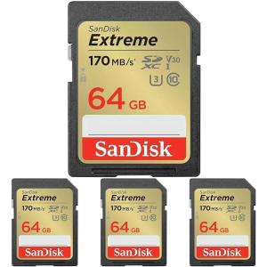 imageSanDisk 256GB Extreme SDXC UHSI Memory Card  C10 U3 V30 4K UHD SD Card  SDSDXVV256GGNCIN64GB Pack of 4