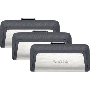 imageSanDisk 256GB Ultra Dual Drive USB TypeC  USBC USB 31  SDDDC2256GG46Black64GB Pack of 3