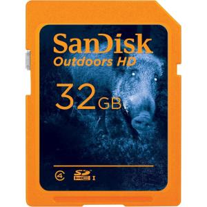 imageSanDisk 32GB 2Pack Outdoors HD SDHC UHSI Memory Card 2x32GB  Up to 100MBs C4 Trail Camera SD Card  SDSDBNN032GGN6V232GB 2Pack
