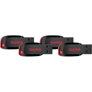 imageSanDisk Cruzer Blade 8GB USB 20 Flash Drive SDCZ50008GB3516GB 4Pack