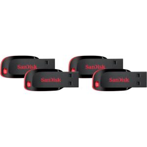 imageSanDisk Cruzer Blade 8GB USB 20 Flash Drive SDCZ50008GB3532GB Pack of 4