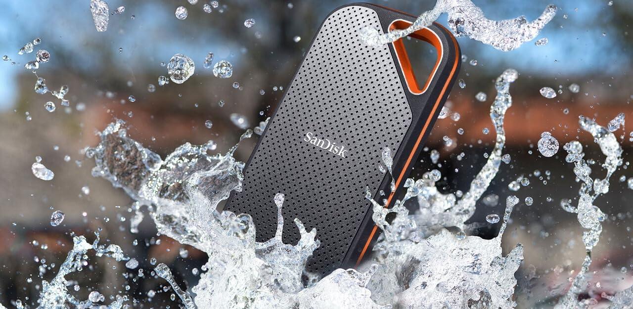 imageSanDisk 2TB Extreme PRO Portable SSD  Up to 2000MBs  USBC USB 32 Gen 2x2 IP65 Water and Dust Resistance Updated Firmware  External Solid State Drive  SDSSDE812T00G252TB