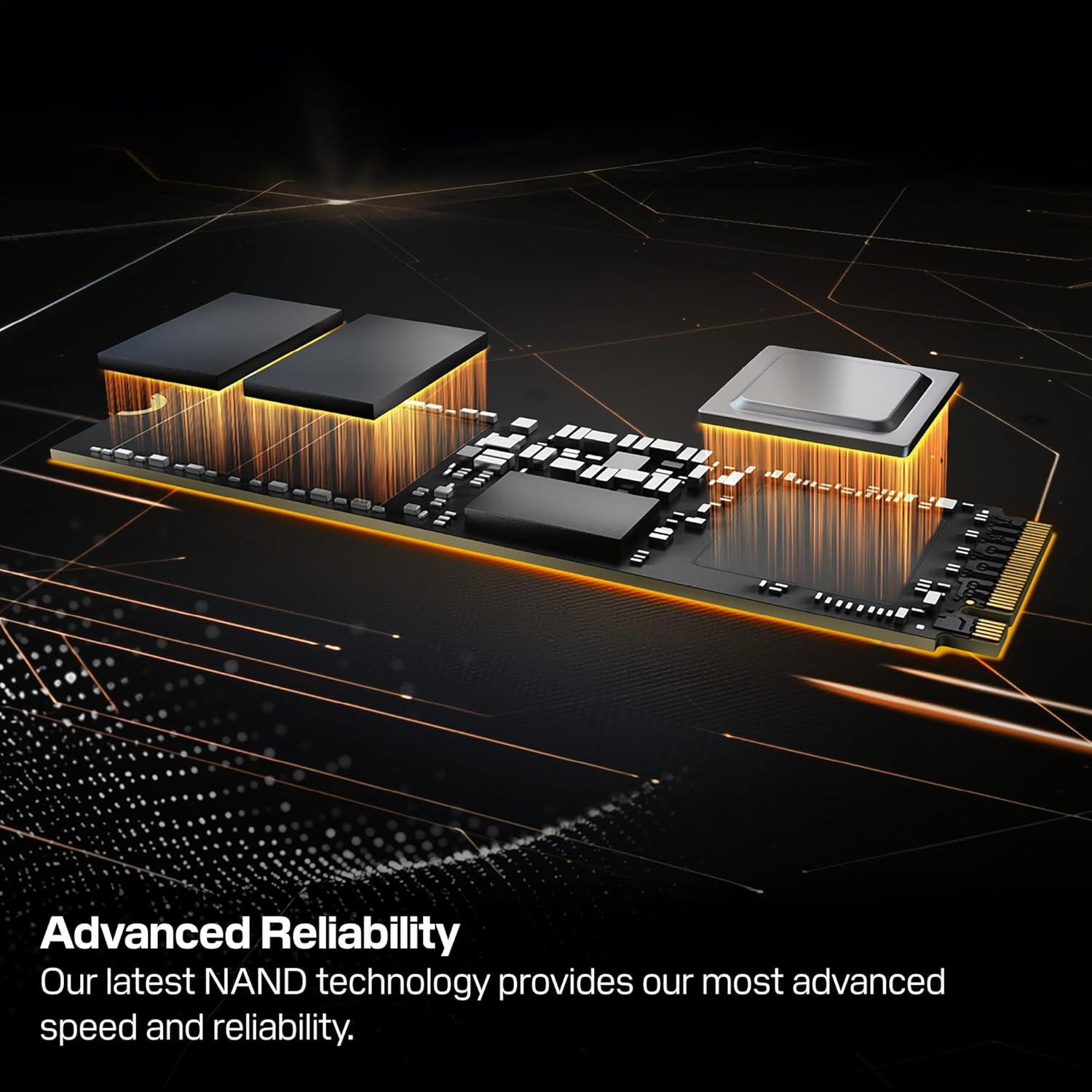 imageWDBLACK 4TB SN8100 NVMe SSD Internal Solid State Drive  Gen 5 PCIe 50x4 M2 2280 Seq Read Speeds Up to 14900 MBs Best for AI Applications Gaming and Video Editing  WDS400T1X0M2TB