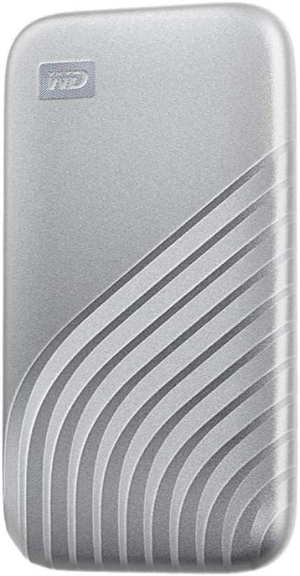 imageWestern Digital 2TB My Passport SSD Portable External Solid State Drive Red Sturdy and Blazing Fast Password Protection with Hardware Encryption  WDBAGF0020BRDWESNSilver