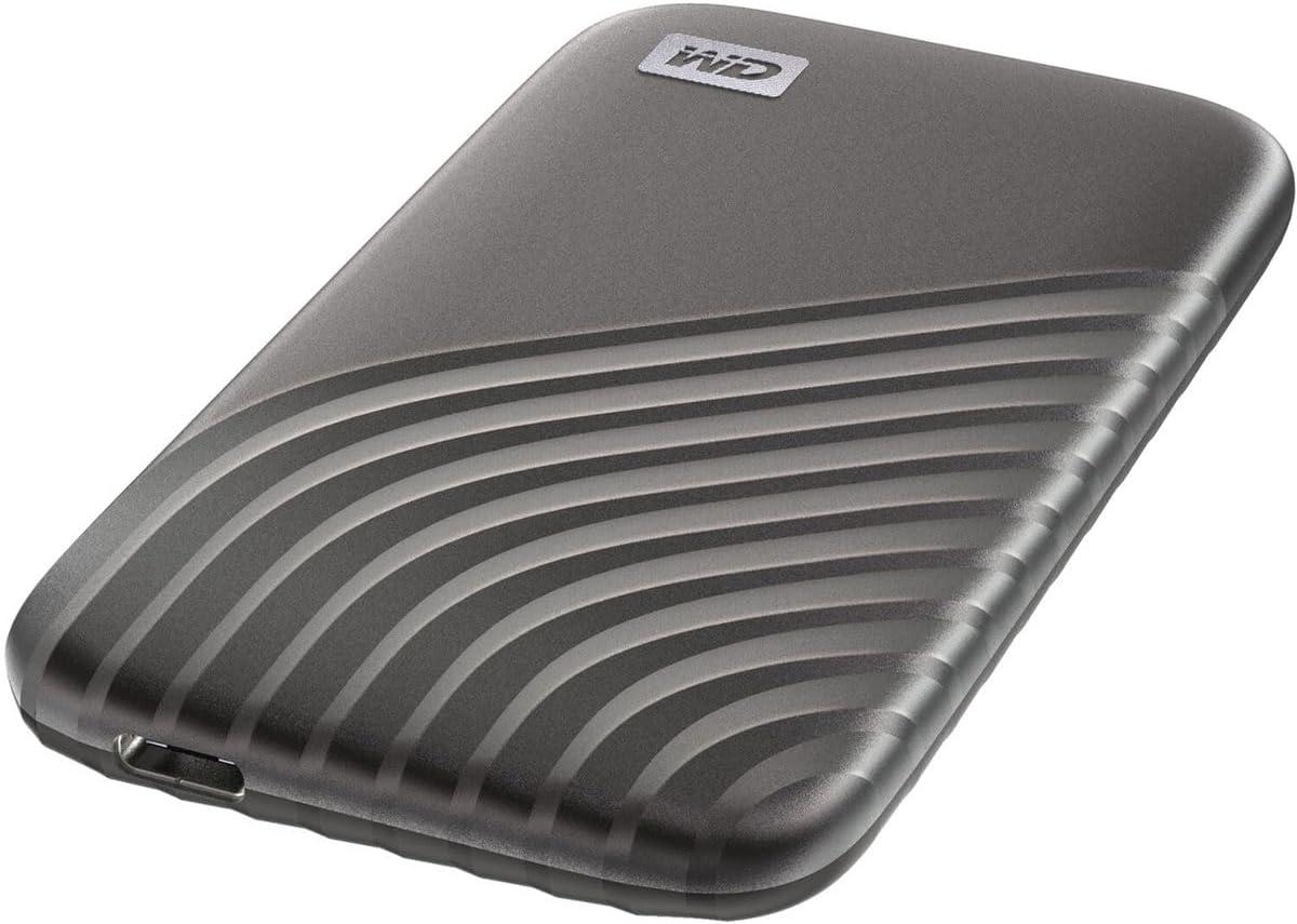 imageWestern Digital 2TB My Passport SSD Portable External Solid State Drive Red Sturdy and Blazing Fast Password Protection with Hardware Encryption  WDBAGF0020BRDWESNGray