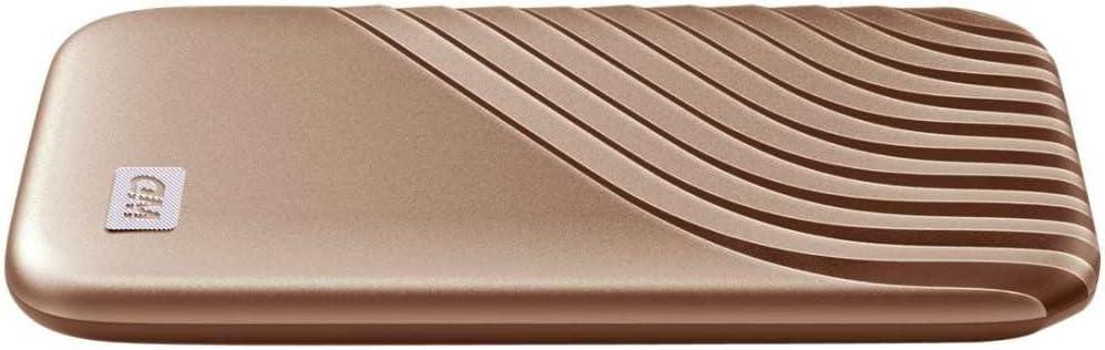 imageWestern Digital 2TB My Passport SSD Portable External Solid State Drive Red Sturdy and Blazing Fast Password Protection with Hardware Encryption  WDBAGF0020BRDWESNGold