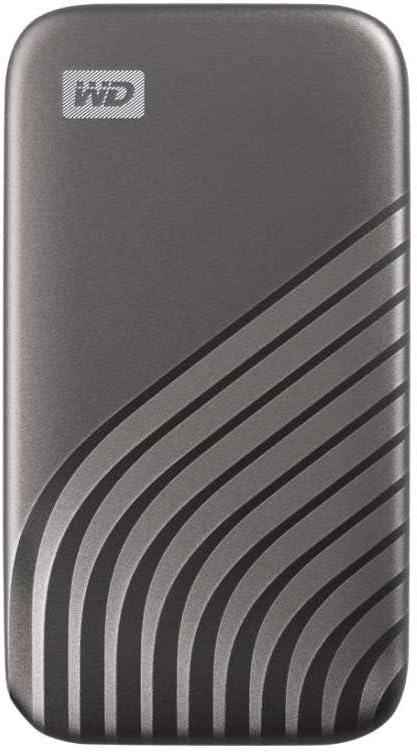 imageWestern Digital 2TB My Passport SSD Portable External Solid State Drive Red Sturdy and Blazing Fast Password Protection with Hardware Encryption  WDBAGF0020BRDWESNGray