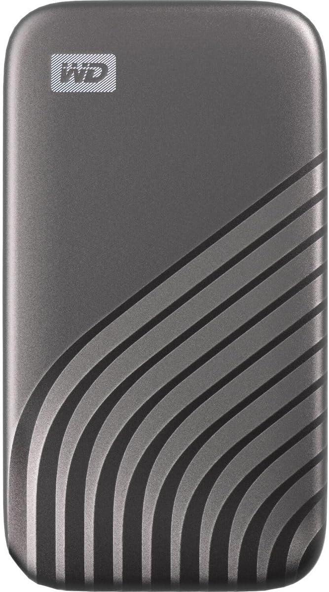 imageWestern Digital 2TB My Passport SSD Portable External Solid State Drive Red Sturdy and Blazing Fast Password Protection with Hardware Encryption  WDBAGF0020BRDWESNGray