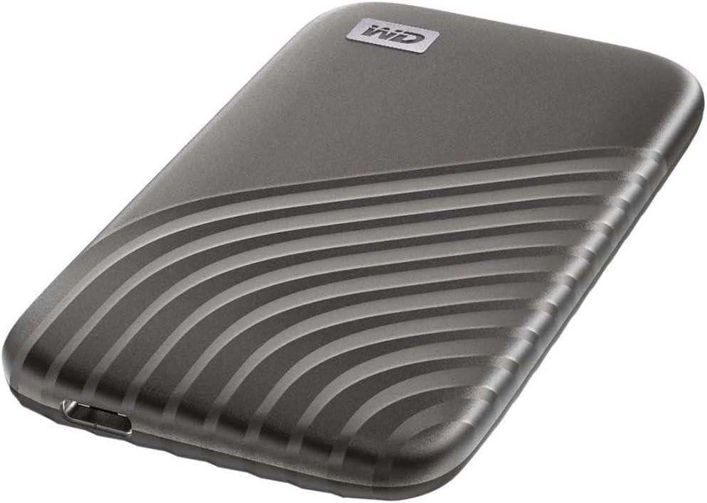 imageWestern Digital 2TB My Passport SSD Portable External Solid State Drive Red Sturdy and Blazing Fast Password Protection with Hardware Encryption  WDBAGF0020BRDWESNGray