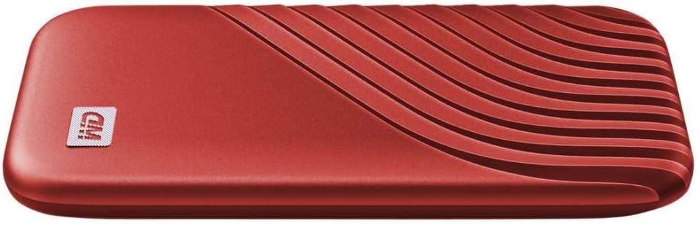imageWestern Digital 2TB My Passport SSD Portable External Solid State Drive Red Sturdy and Blazing Fast Password Protection with Hardware Encryption  WDBAGF0020BRDWESNRed
