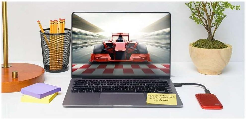 imageWestern Digital 2TB My Passport SSD Portable External Solid State Drive Red Sturdy and Blazing Fast Password Protection with Hardware Encryption  WDBAGF0020BRDWESNRed