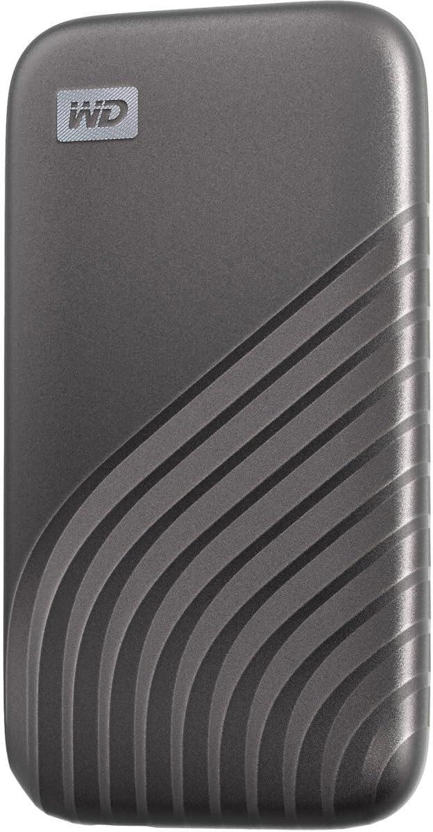imageWestern Digital 2TB My Passport SSD Portable External Solid State Drive Red Sturdy and Blazing Fast Password Protection with Hardware Encryption  WDBAGF0020BRDWESNGray