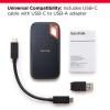 imageSanDisk 4TB Extreme Portable SSD  Up to 1050MBs USBC USB 32 Gen 2 IP65 Water and Dust Resistance Updated Firmware  External Solid State Drive  SDSSDE614T00G25Black