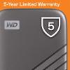 imageWestern Digital 2TB My Passport SSD Portable External Solid State Drive Red Sturdy and Blazing Fast Password Protection with Hardware Encryption  WDBAGF0020BRDWESNGray