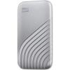 imageWestern Digital 2TB My Passport SSD Portable External Solid State Drive Red Sturdy and Blazing Fast Password Protection with Hardware Encryption  WDBAGF0020BRDWESNSilver