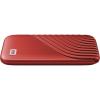 imageWestern Digital 2TB My Passport SSD Portable External Solid State Drive Red Sturdy and Blazing Fast Password Protection with Hardware Encryption  WDBAGF0020BRDWESNRed